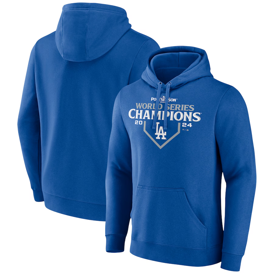 Men Los Angeles Dodgers 2024 MLB World Series Champions blue hoodie style 3->los angeles dodgers->MLB Jersey